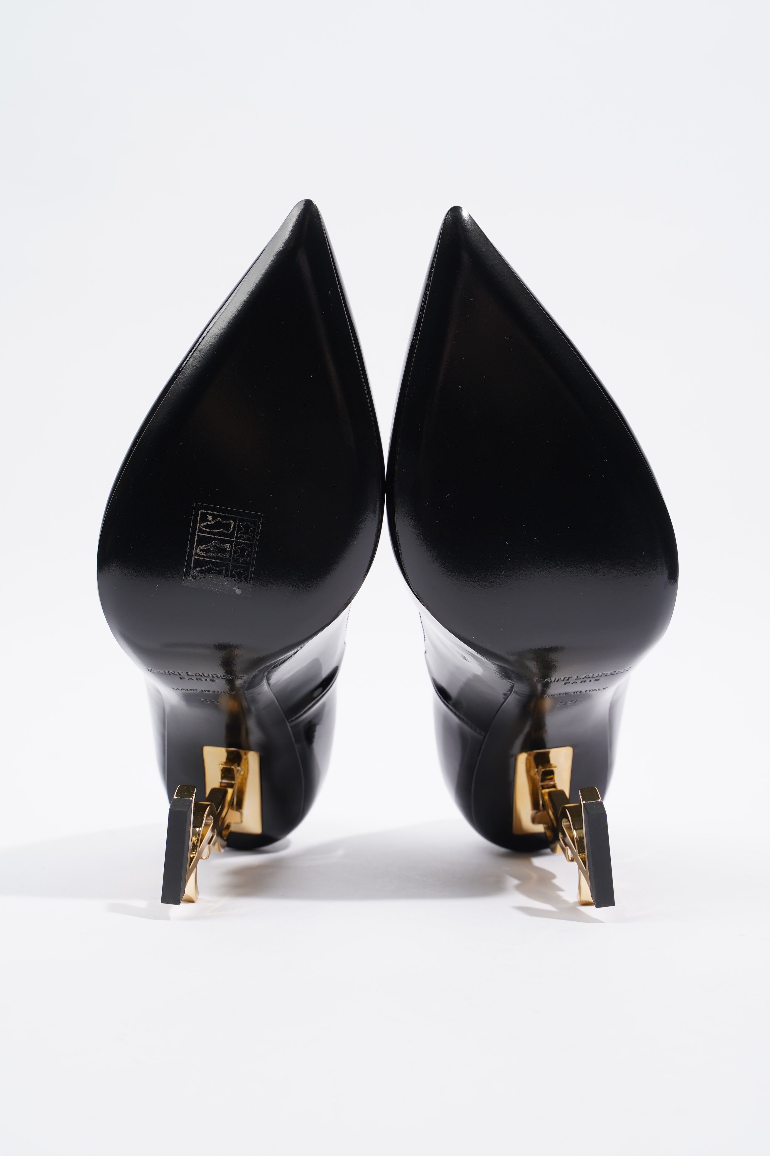 Saint Laurent Opyum Black Patent Leather EU 39 UK 6