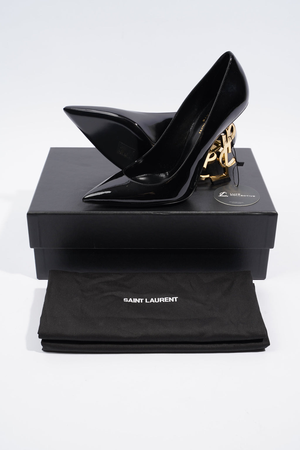 Saint Laurent Opyum Black Patent Leather EU 39 UK 6