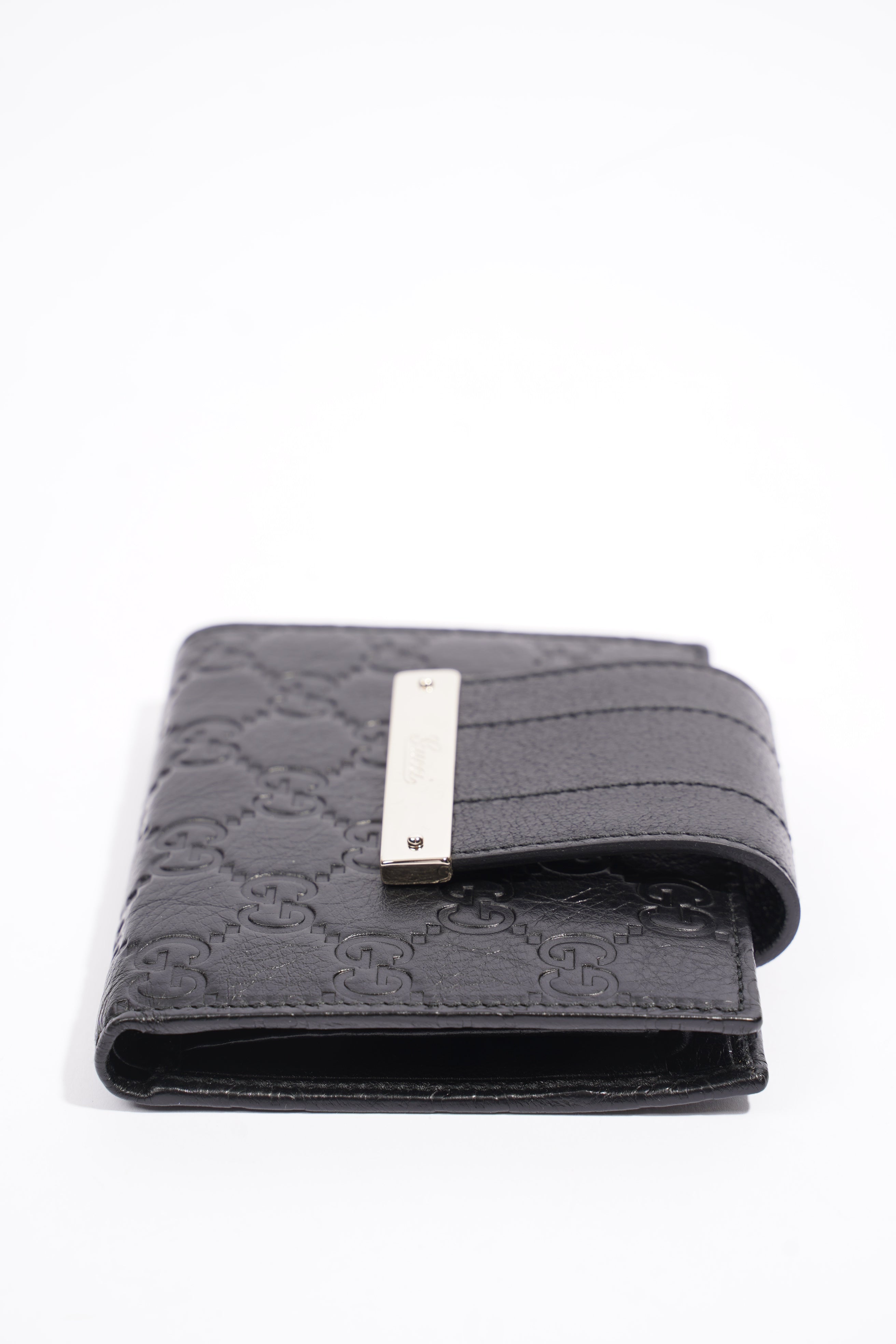 Gucci Bifold Wallet Black GG Supreme Leather