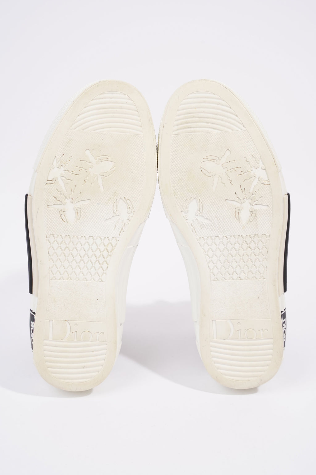 Christian Dior B23 Hightops White / Black Oblique Rubber EU 37 UK 4
