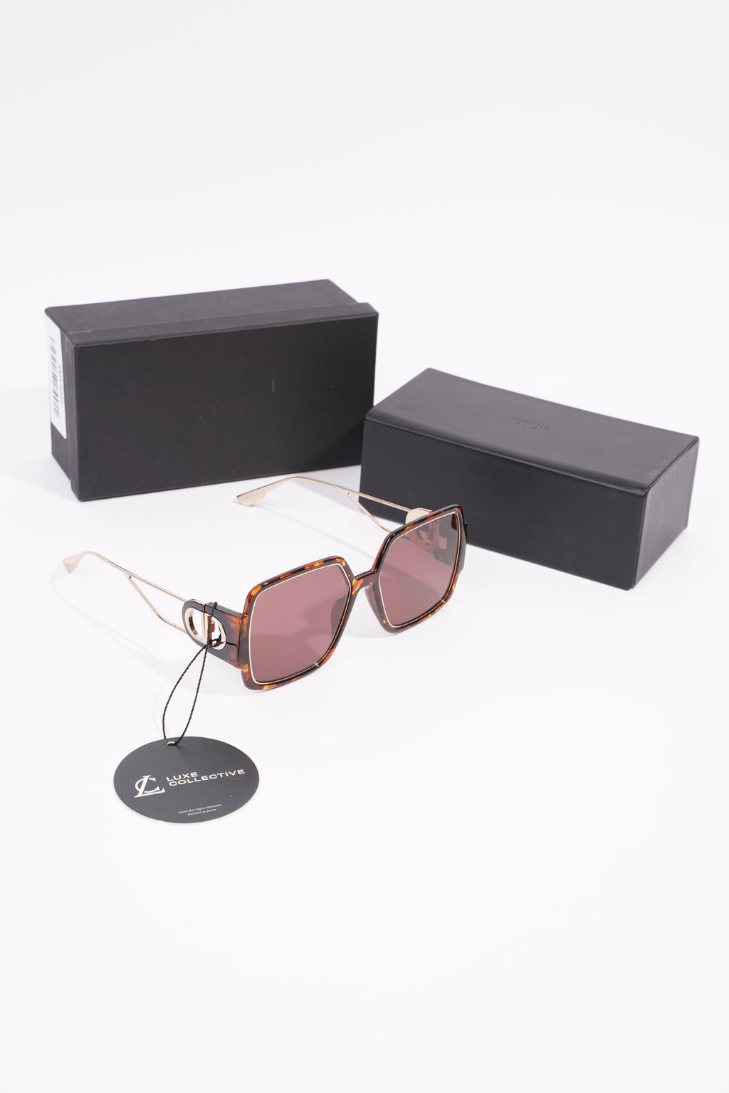 Christian Dior 30 Montaigne Sunglasses Tortoise Shell Acetate 135mm