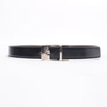 Gucci Square Buckle Belt Black Leather 80cm 32"