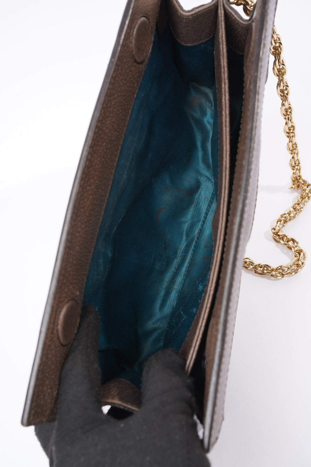 Gucci Ophidia GG Beige And Ebony GG Supreme Coated Canvas Small
