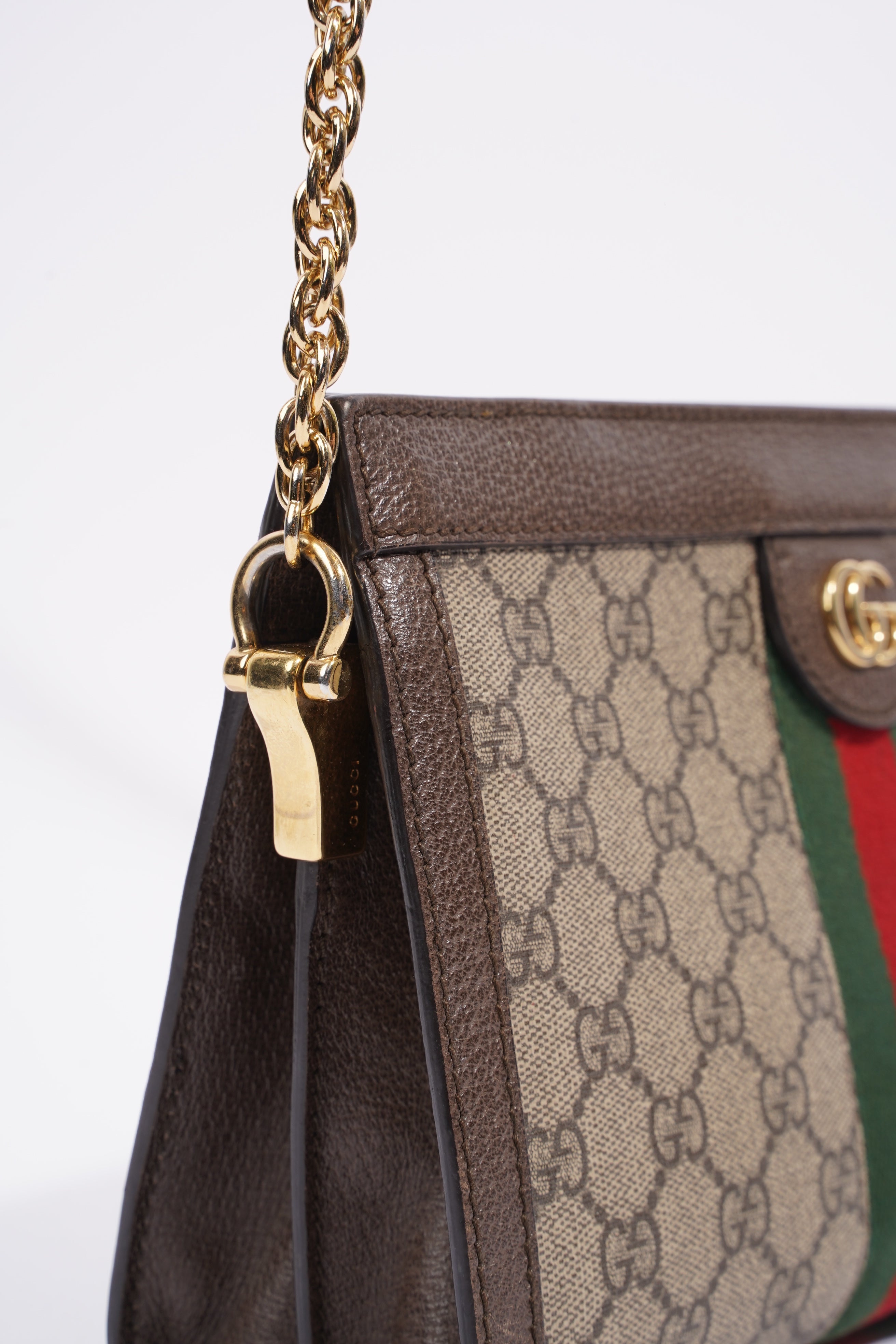 Gucci Ophidia GG Beige And Ebony GG Supreme Coated Canvas Small