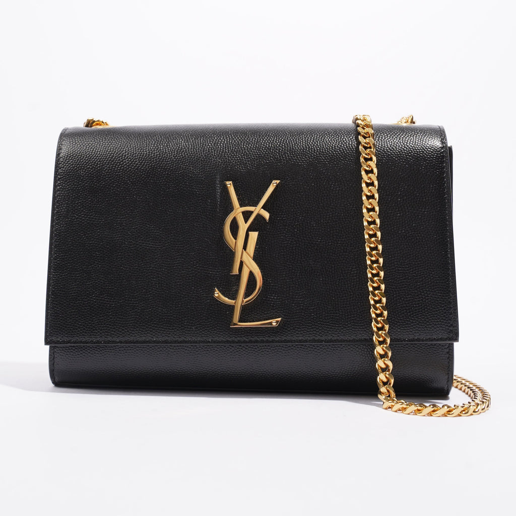 Saint Laurent Saint Kate Small Black / Gold Leather