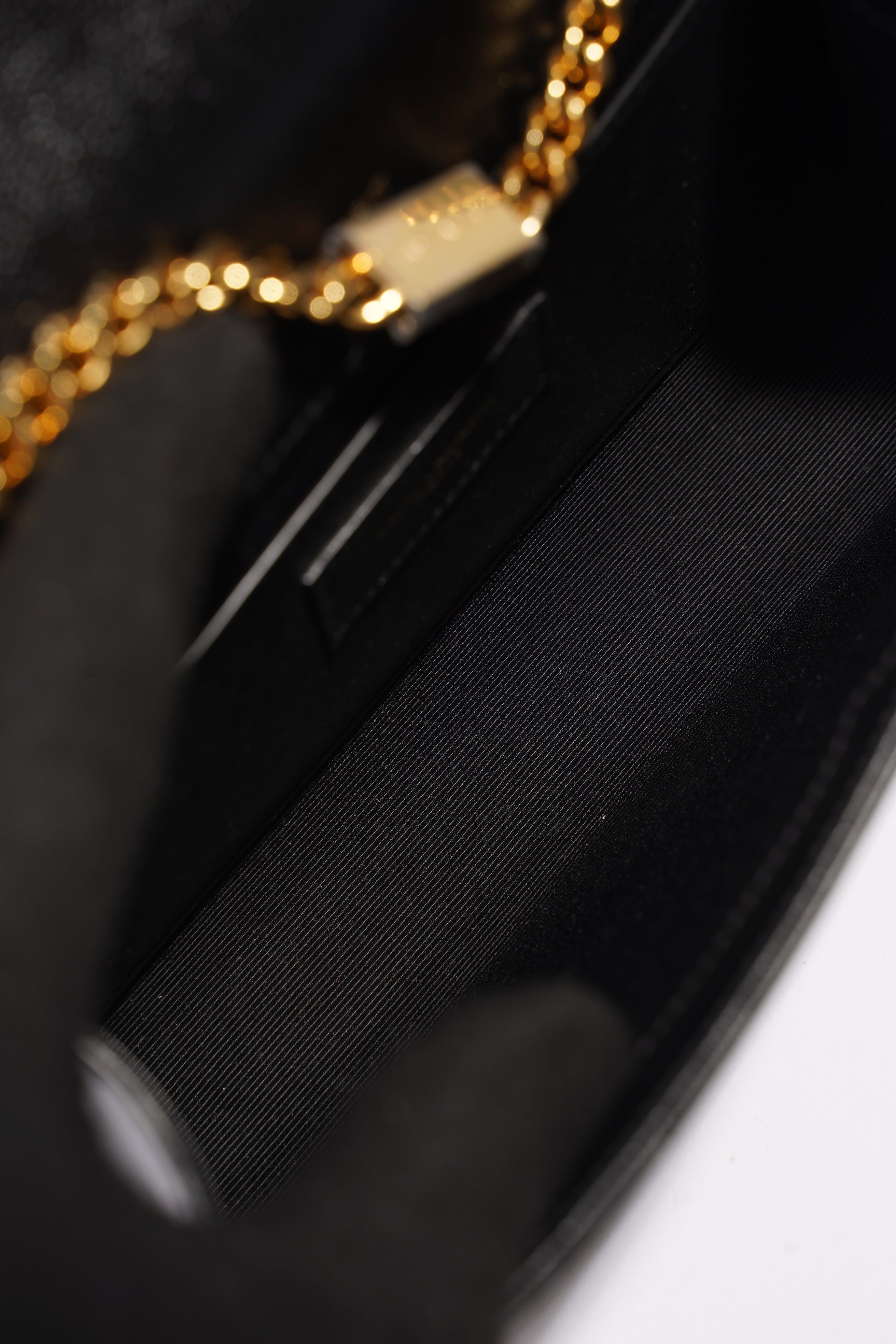Saint Laurent Saint Kate Small Black / Gold Leather