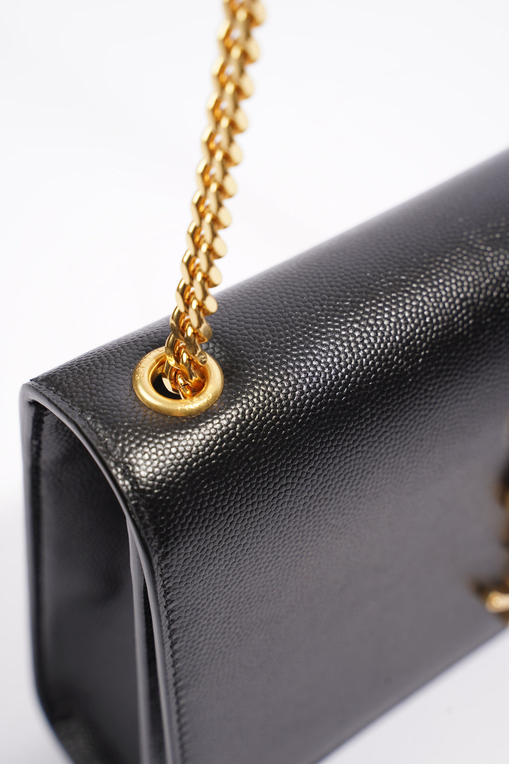 Saint Laurent Saint Kate Small Black / Gold Leather
