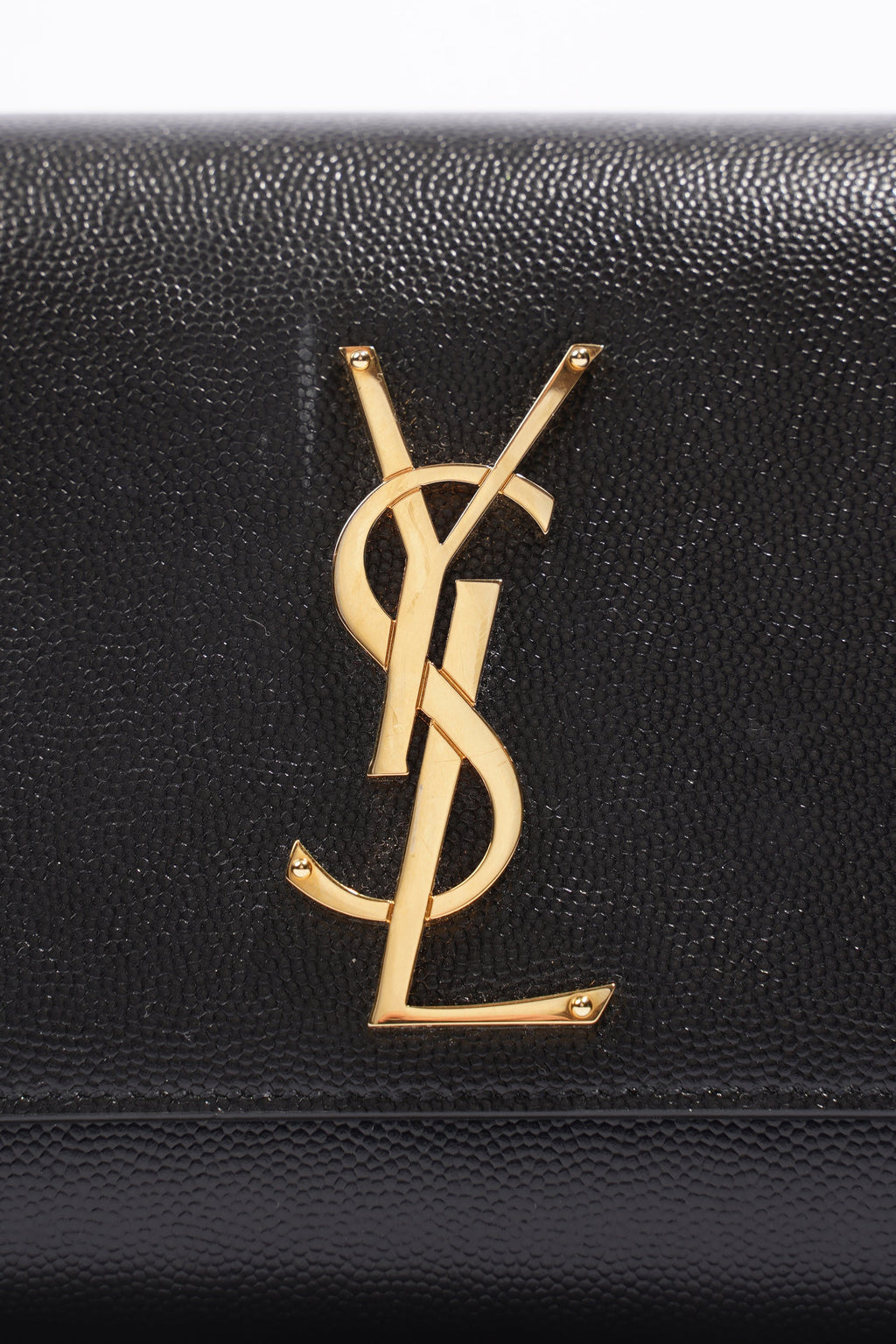 Saint Laurent Saint Kate Small Black / Gold Leather