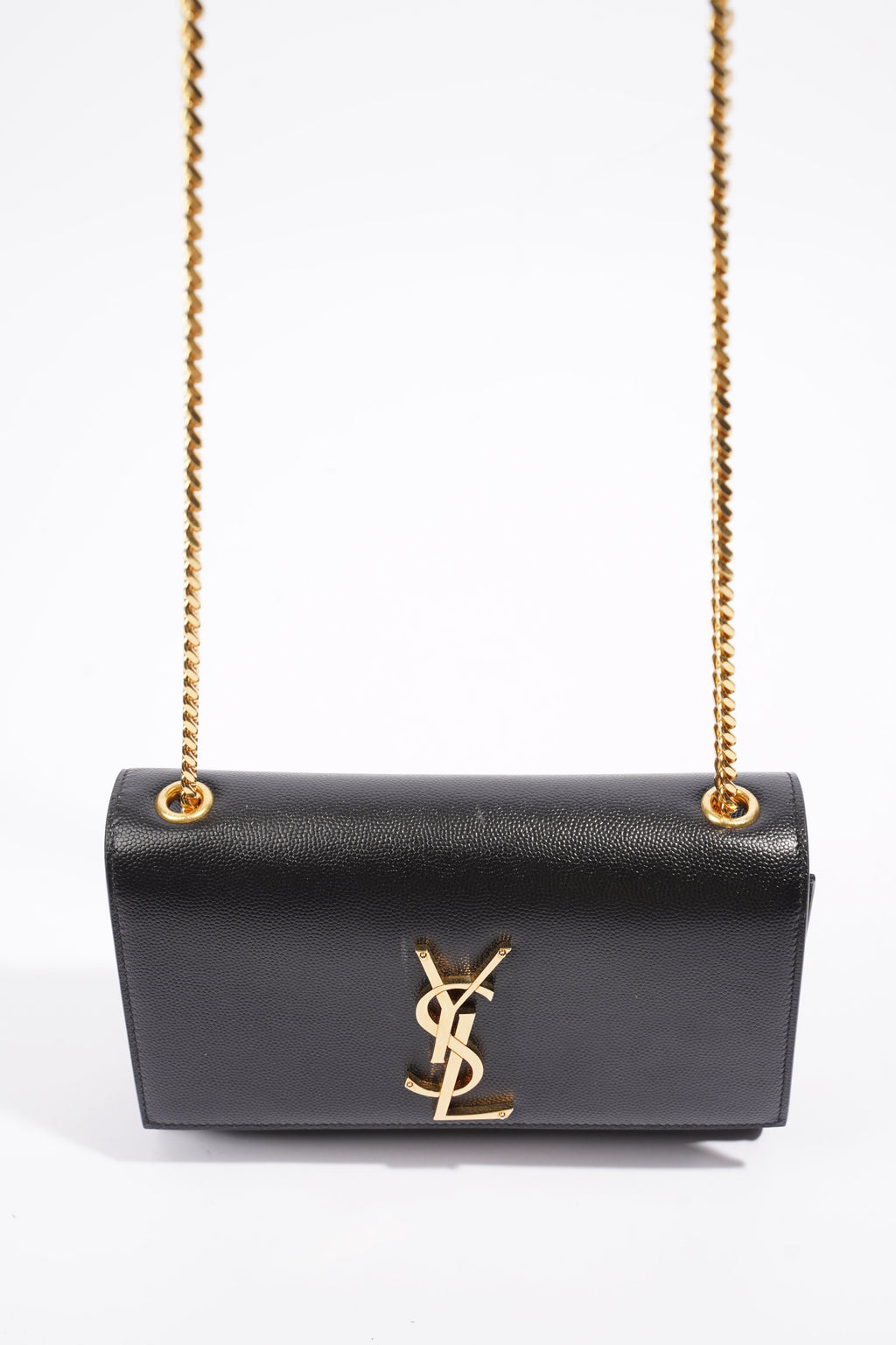 Saint Laurent Saint Kate Small Black / Gold Leather