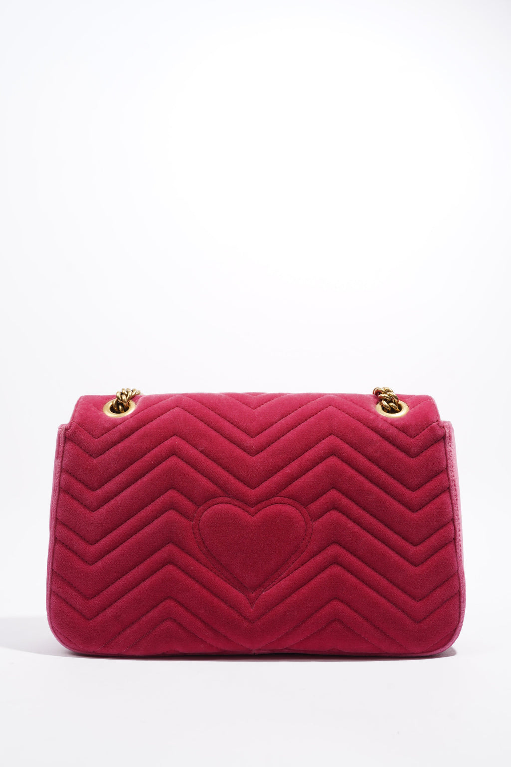 Gucci GG Marmont Blind For Love Pink Embroided Velvet Medium