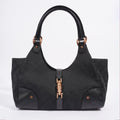 Gucci Jackie Black GG Supreme Canvas