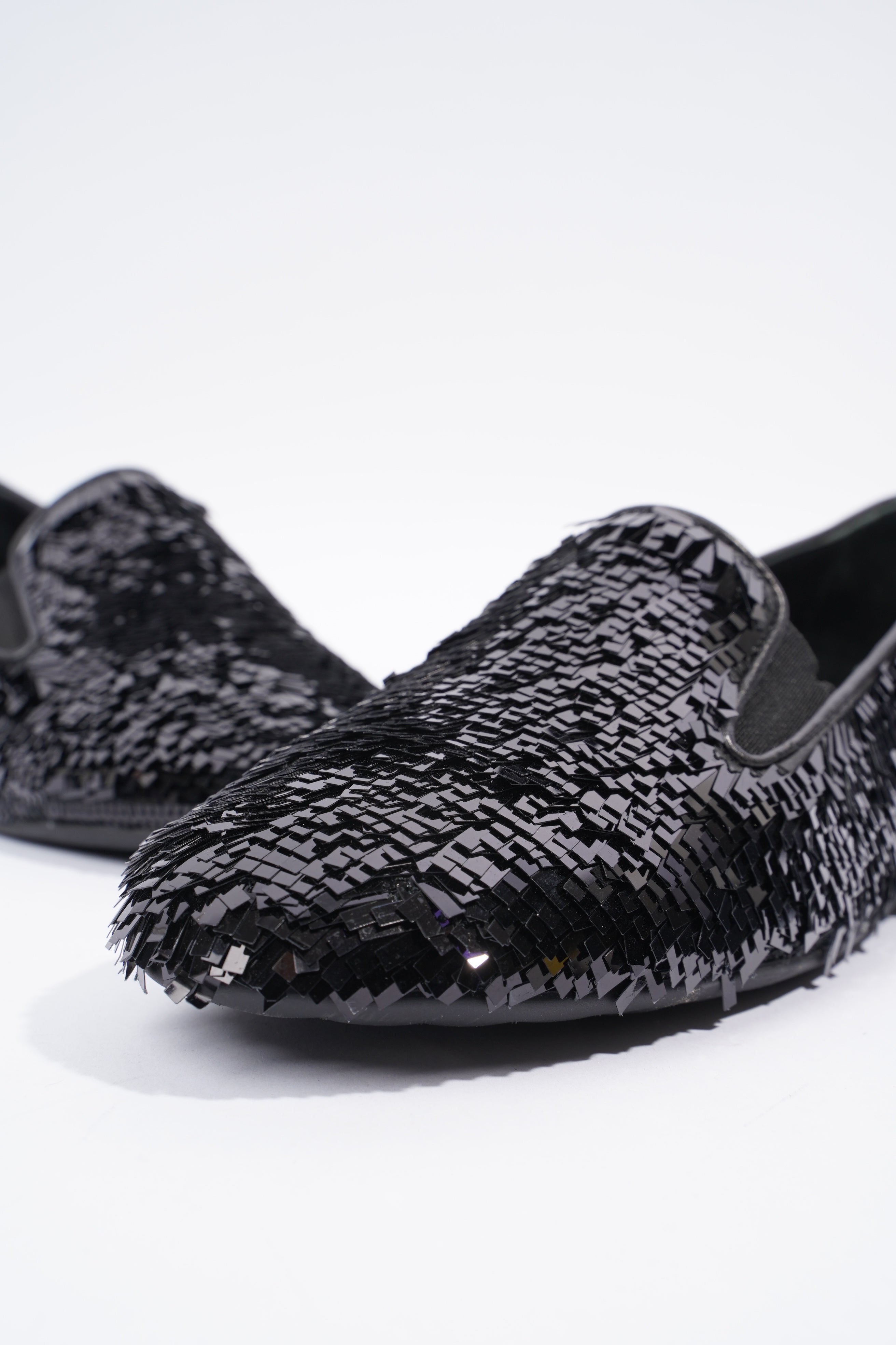 Chanel Loafer Black Sequin EU 36.5 UK 3.5