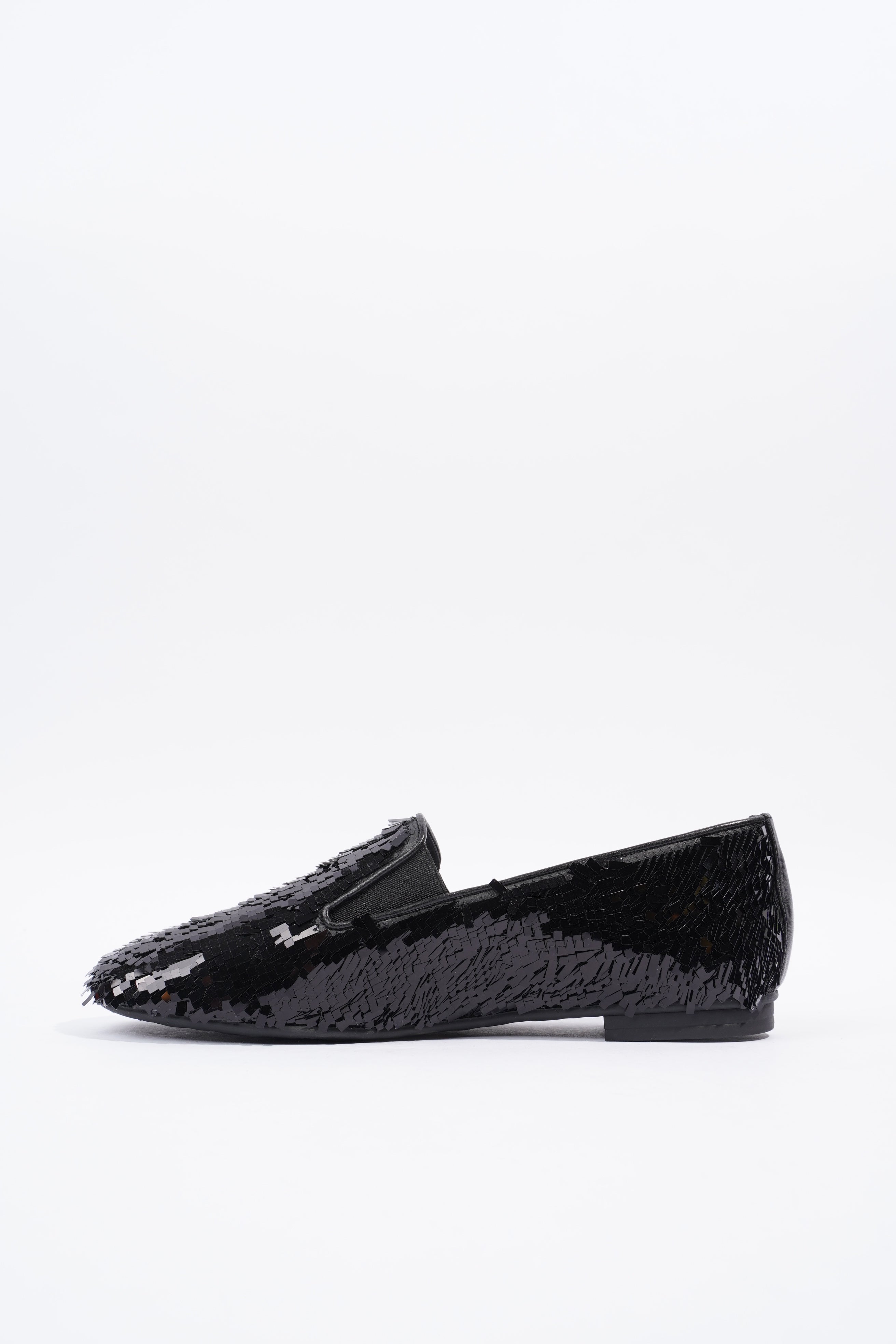 Chanel Loafer Black Sequin EU 36.5 UK 3.5