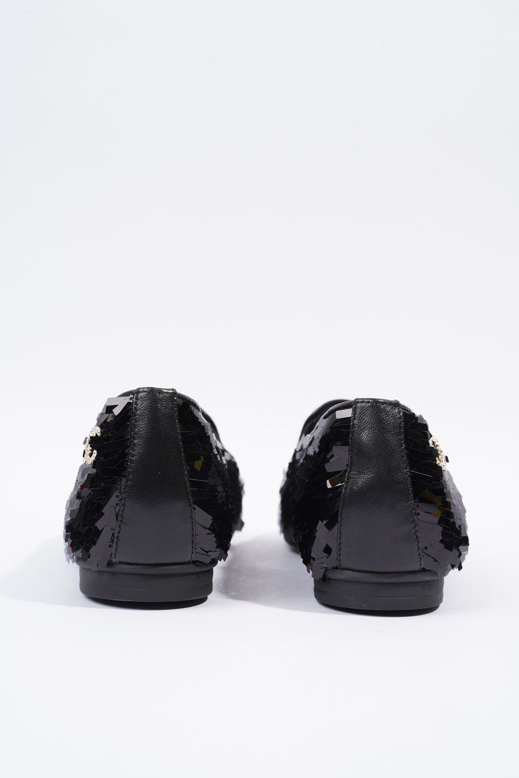 Chanel Loafer Black Sequin EU 36.5 UK 3.5
