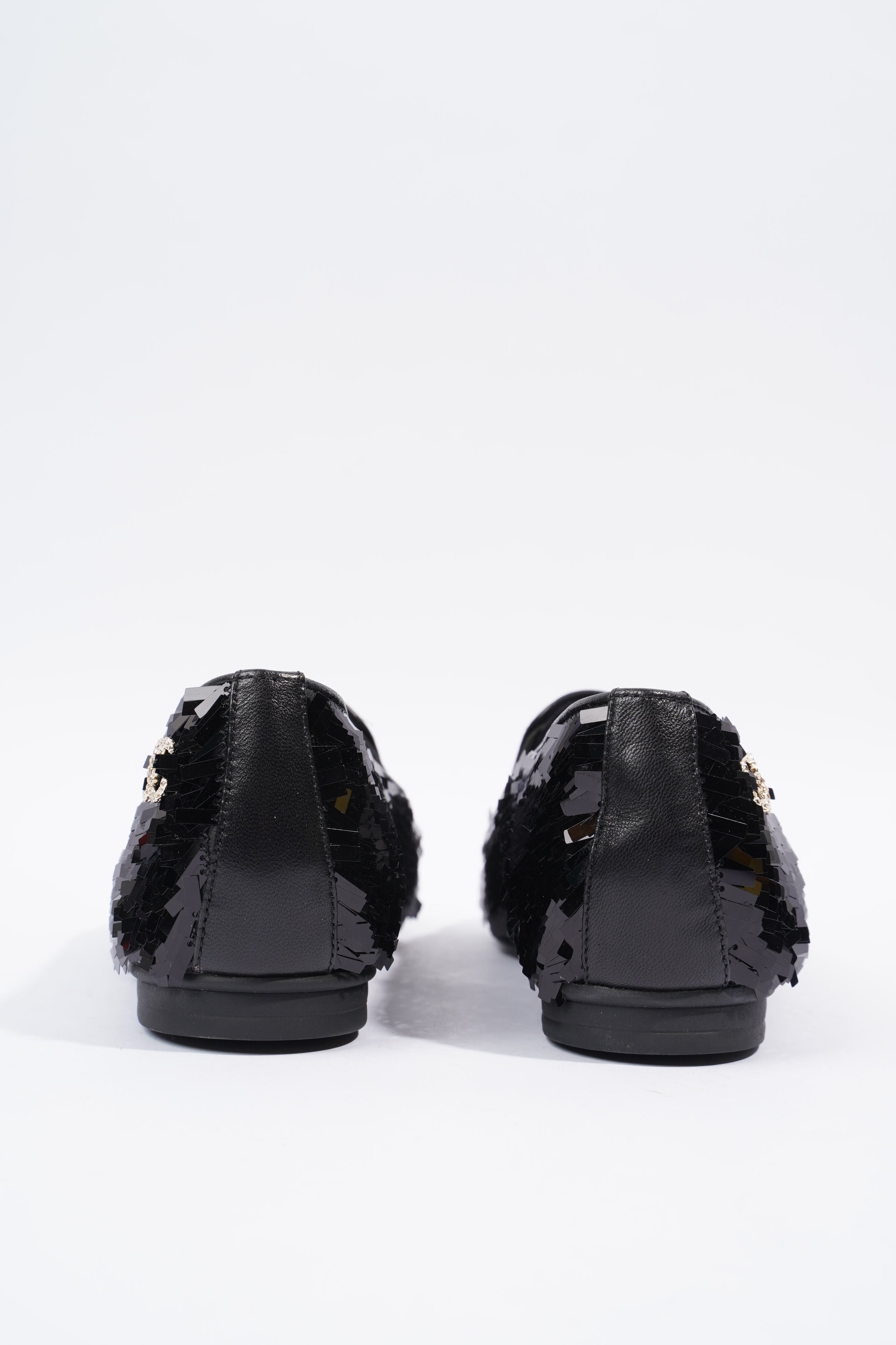 Chanel Loafer Black Sequin EU 36.5 UK 3.5