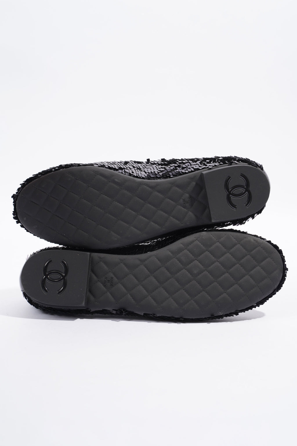 Chanel Loafer Black Sequin EU 36.5 UK 3.5