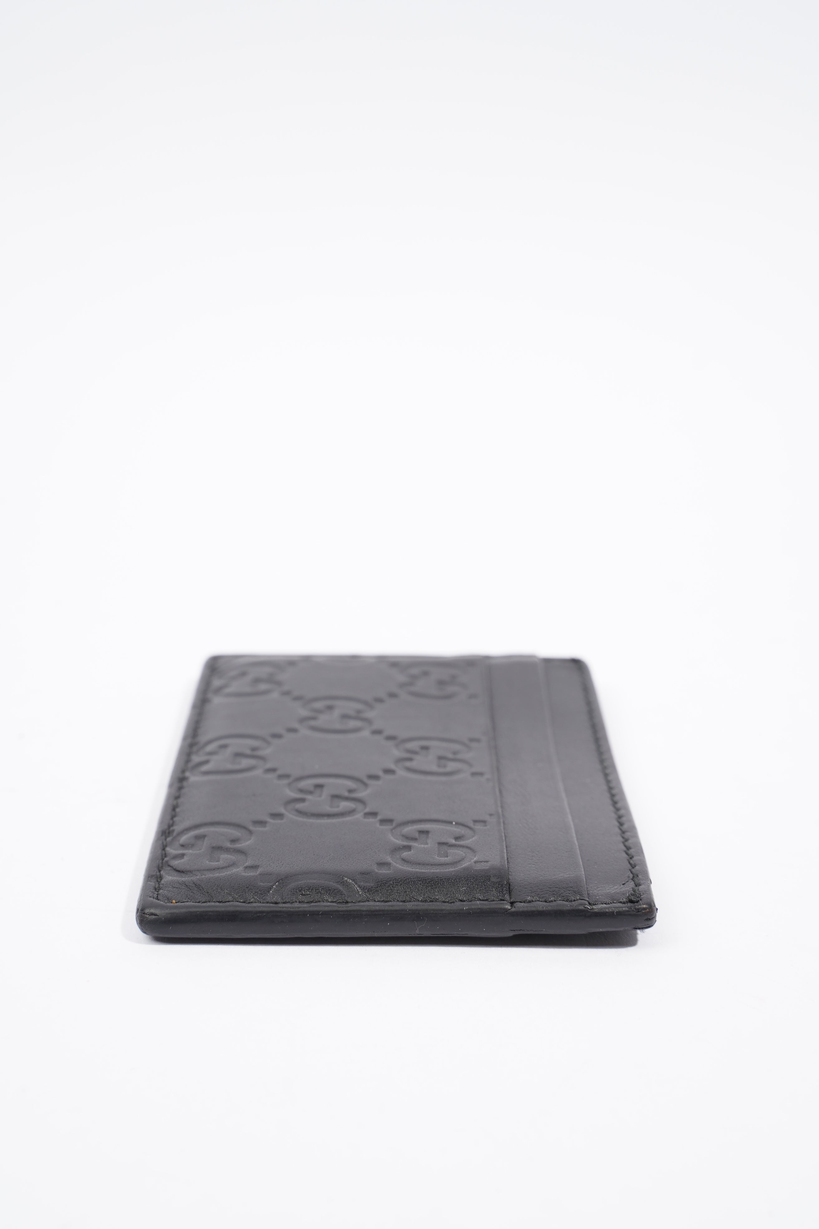 Gucci Card Holder Black Leather