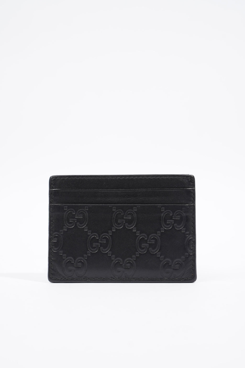 Gucci Card Holder Black Leather