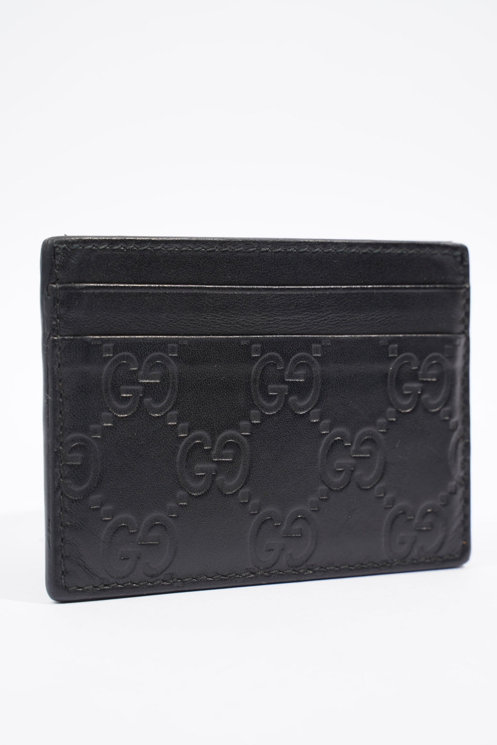 Gucci Card Holder Black Leather