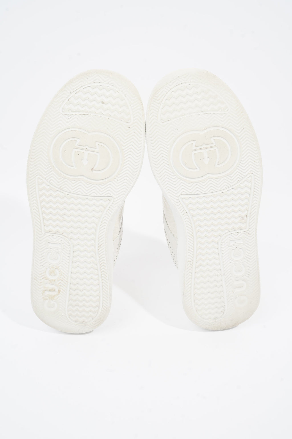 Gucci GG Embossed White Leather EU 38 UK 5