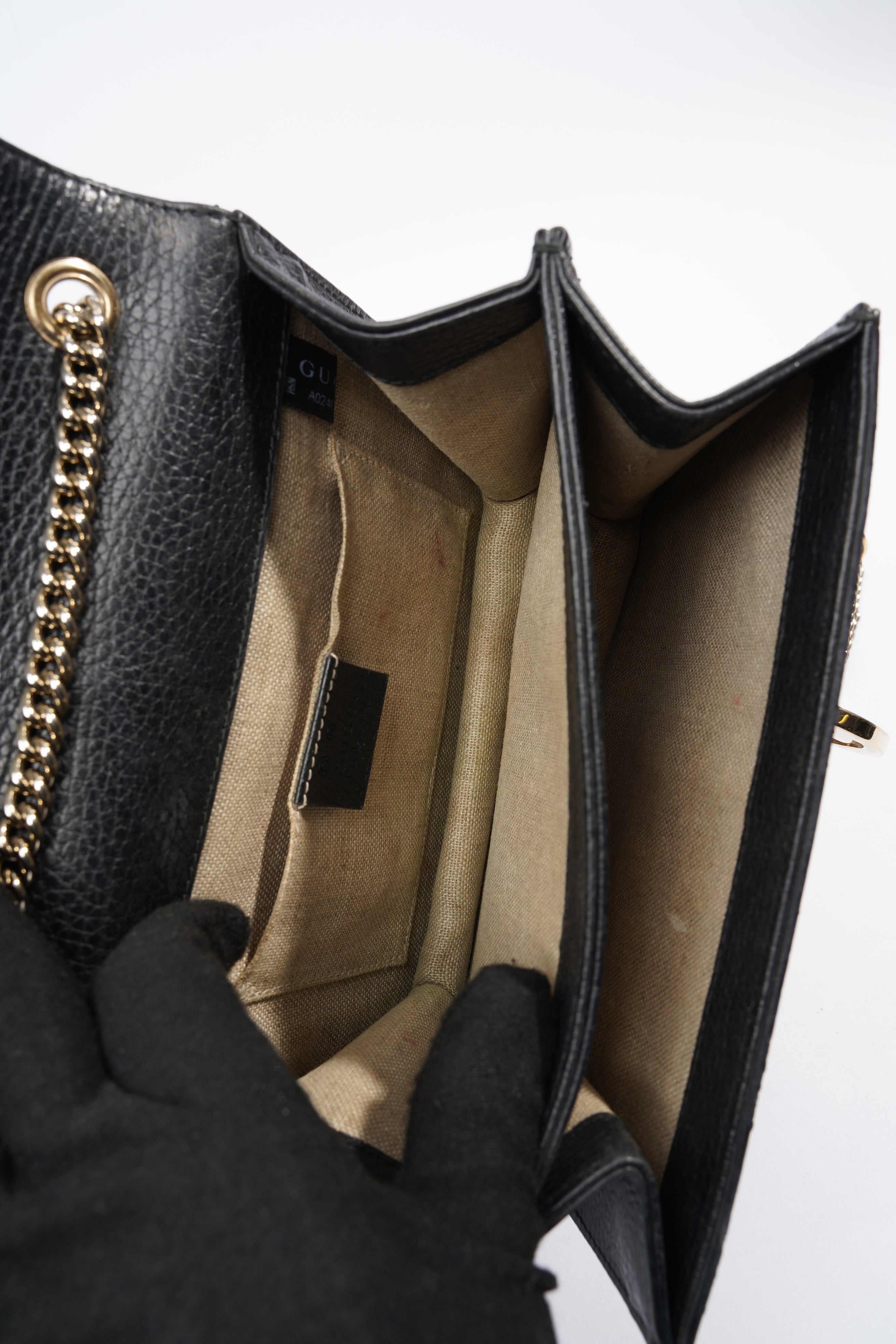 Gucci Interlocking Bag Black Leather Small