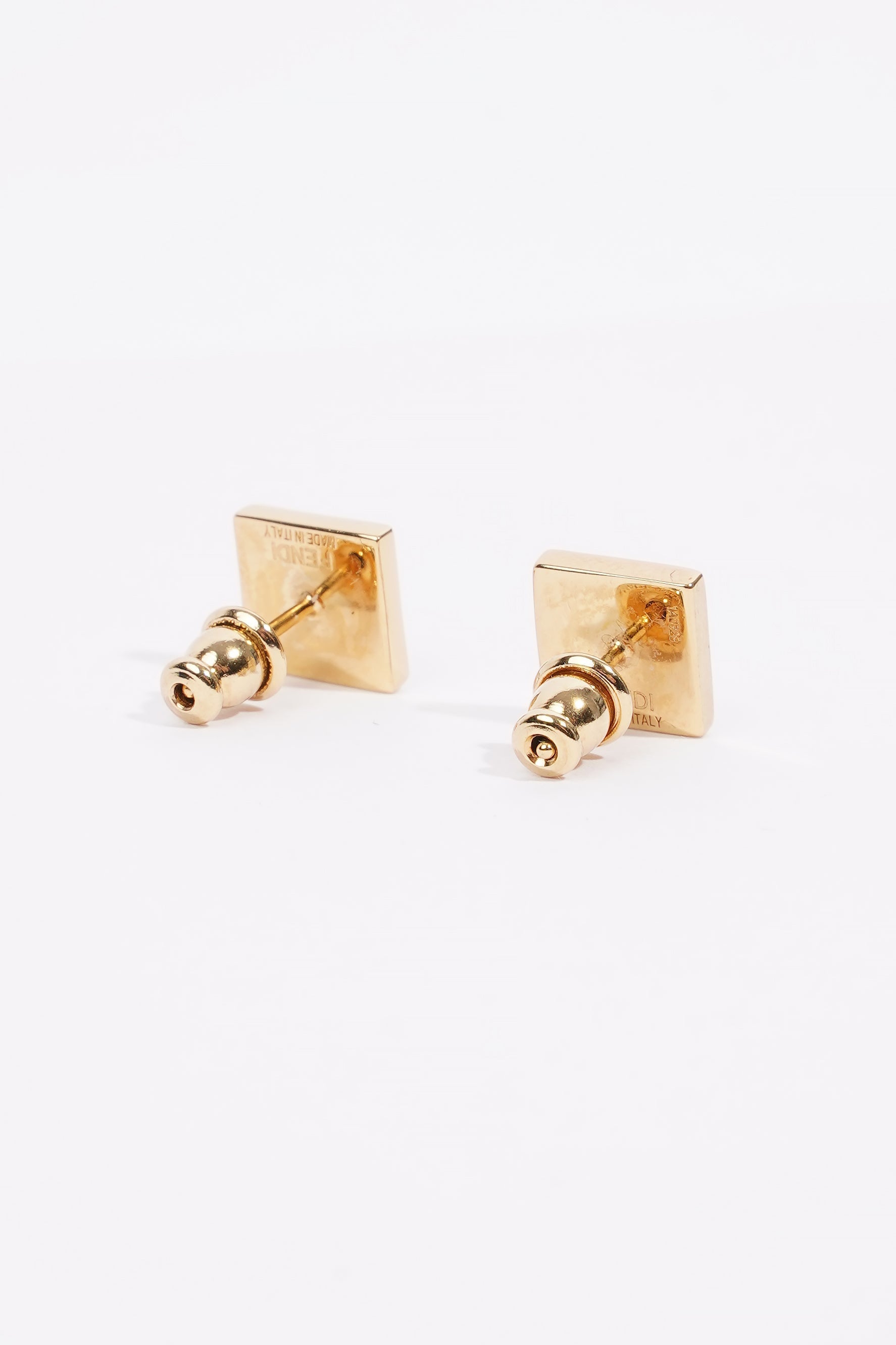 Fendi Forever Fendi Earrings Gold / White Brass