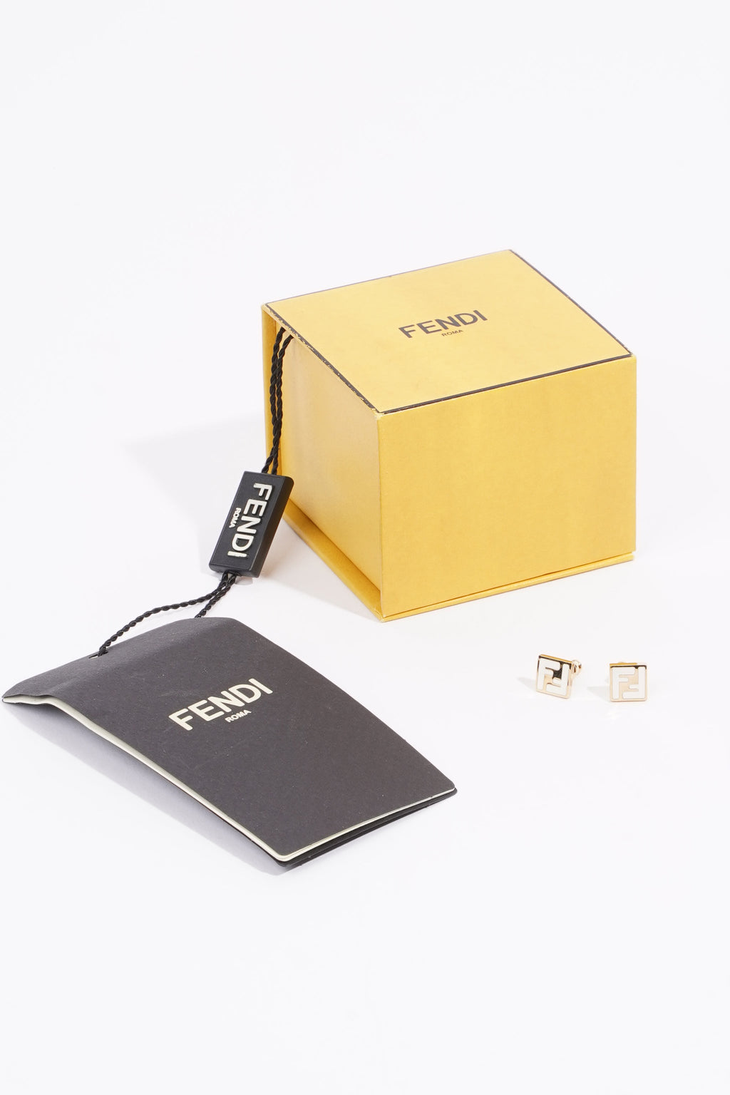 Fendi Forever Fendi Earrings Gold / White Brass