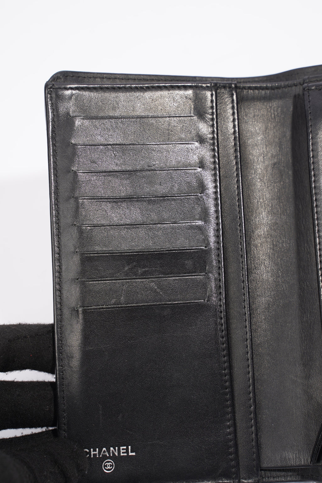 Chanel Classic Flap Wallet Black Caviar Leather