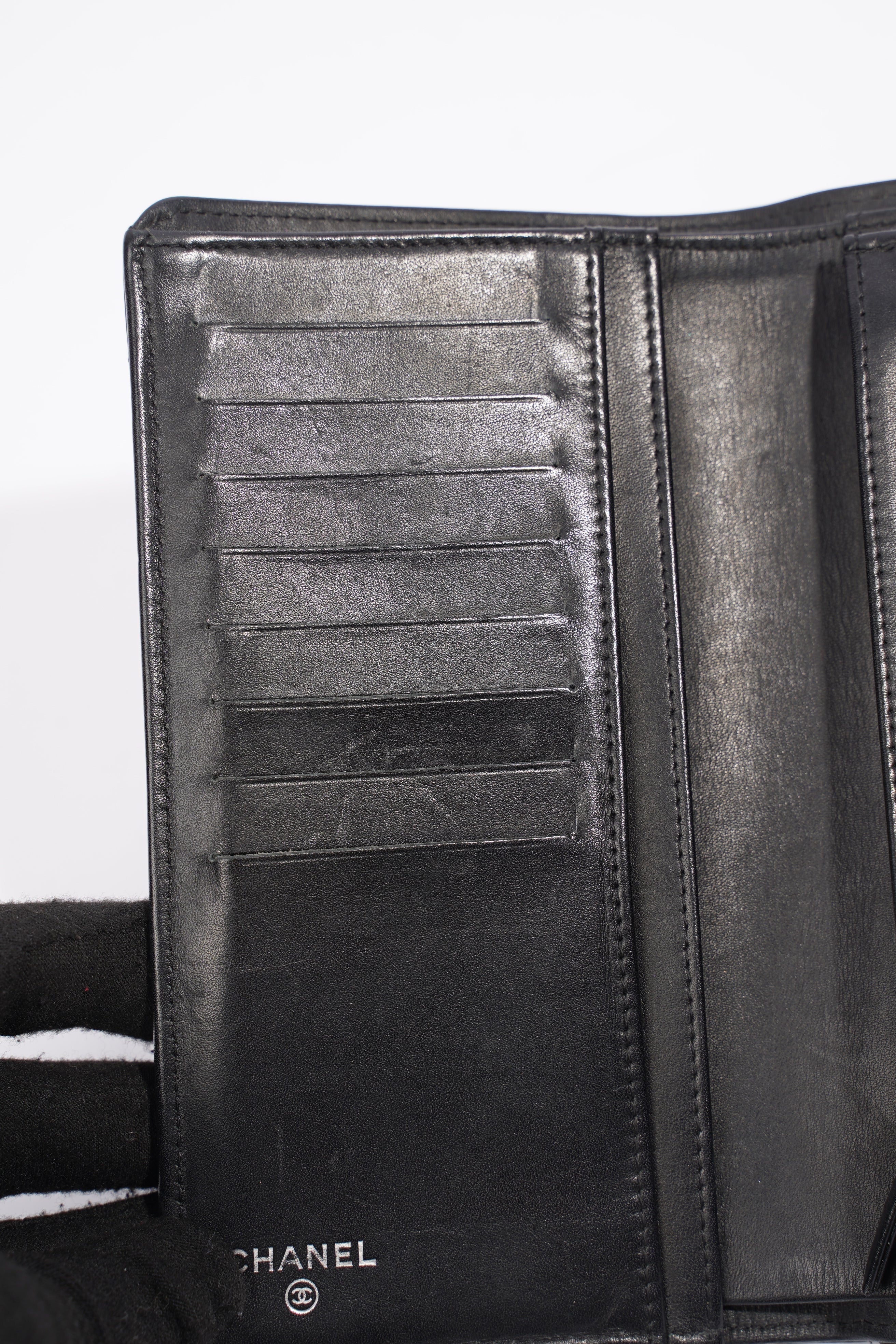 Chanel Classic Flap Wallet Black Caviar Leather