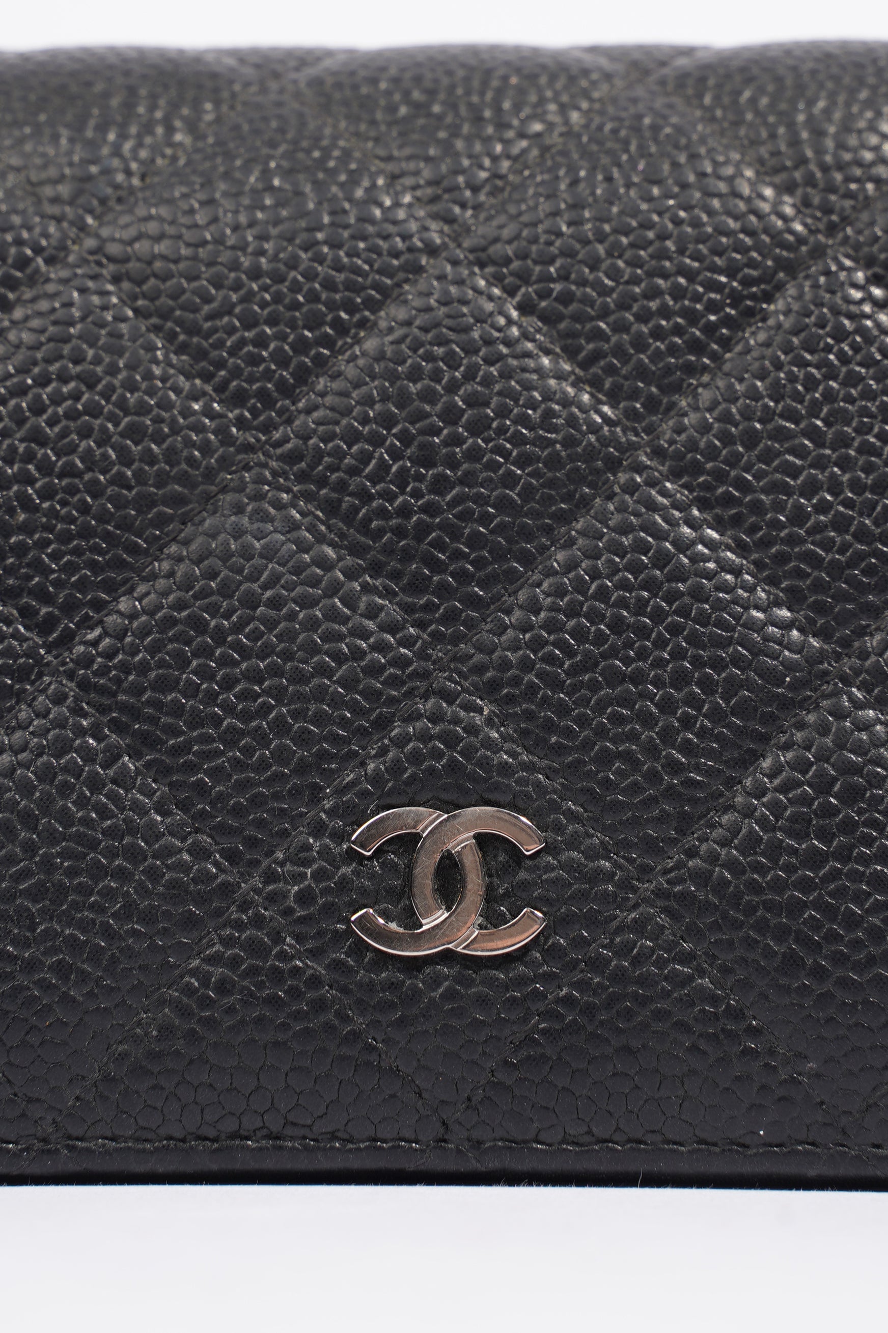 Chanel Classic Flap Wallet Black Caviar Leather
