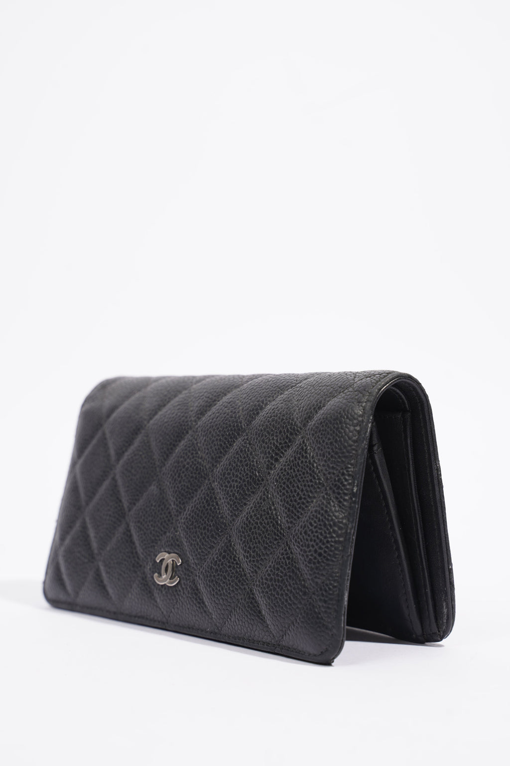 Chanel Classic Flap Wallet Black Caviar Leather