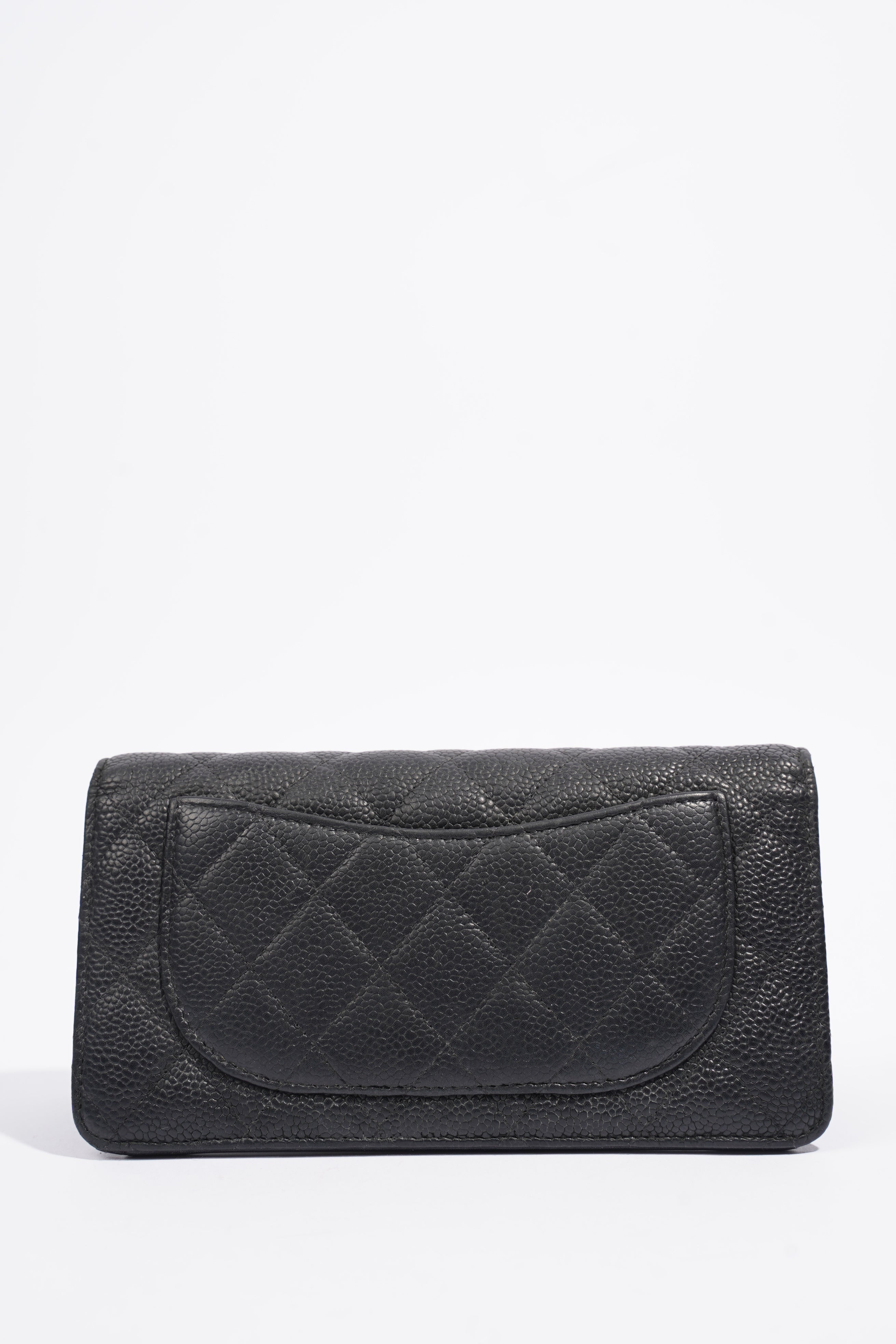 Chanel Classic Flap Wallet Black Caviar Leather