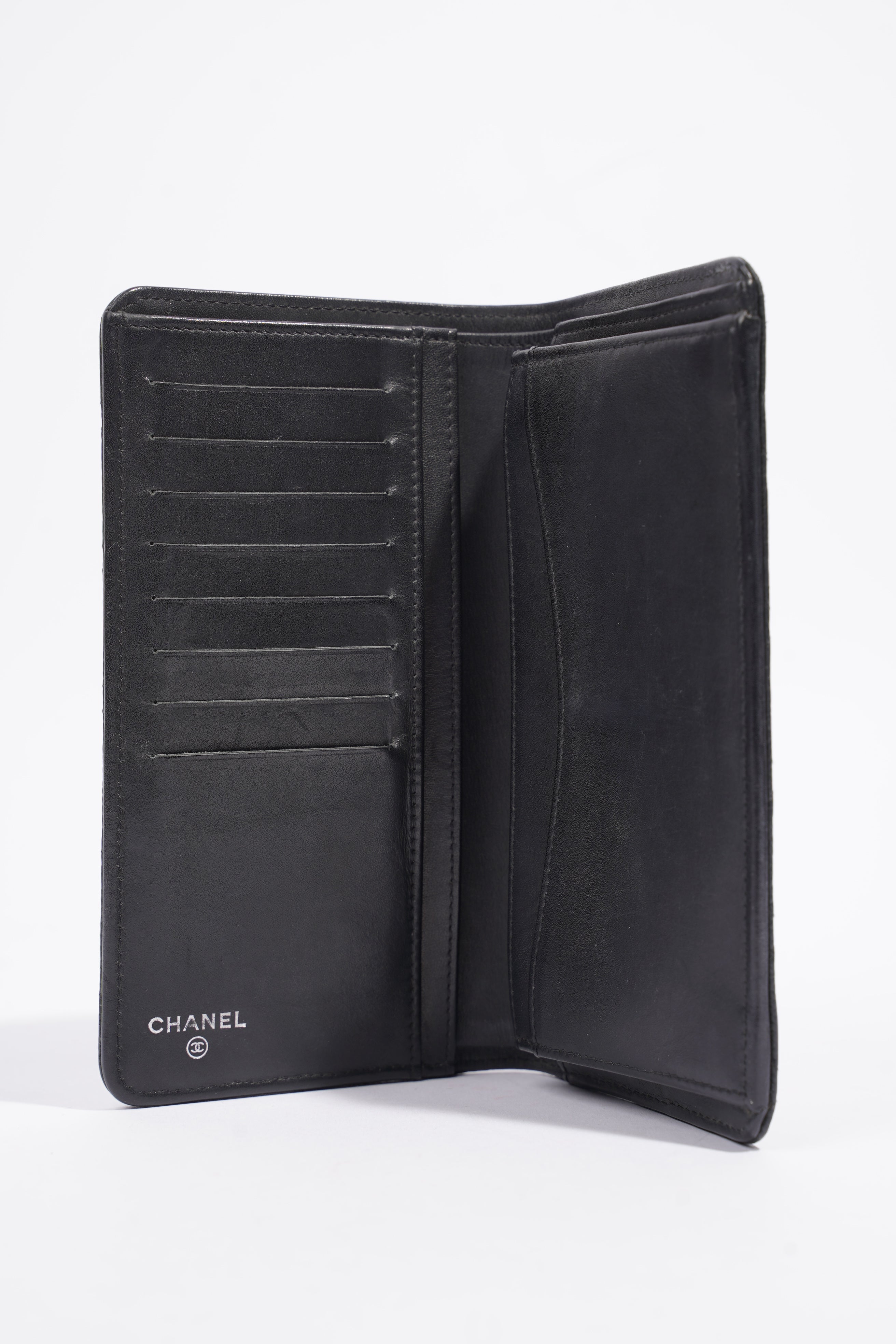 Chanel Classic Flap Wallet Black Caviar Leather