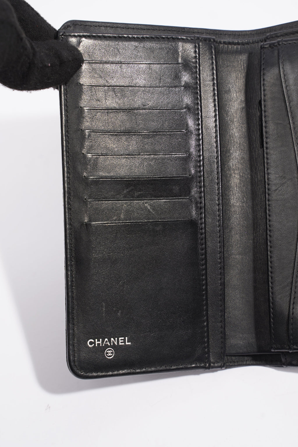 Chanel Classic Flap Wallet Black Caviar Leather
