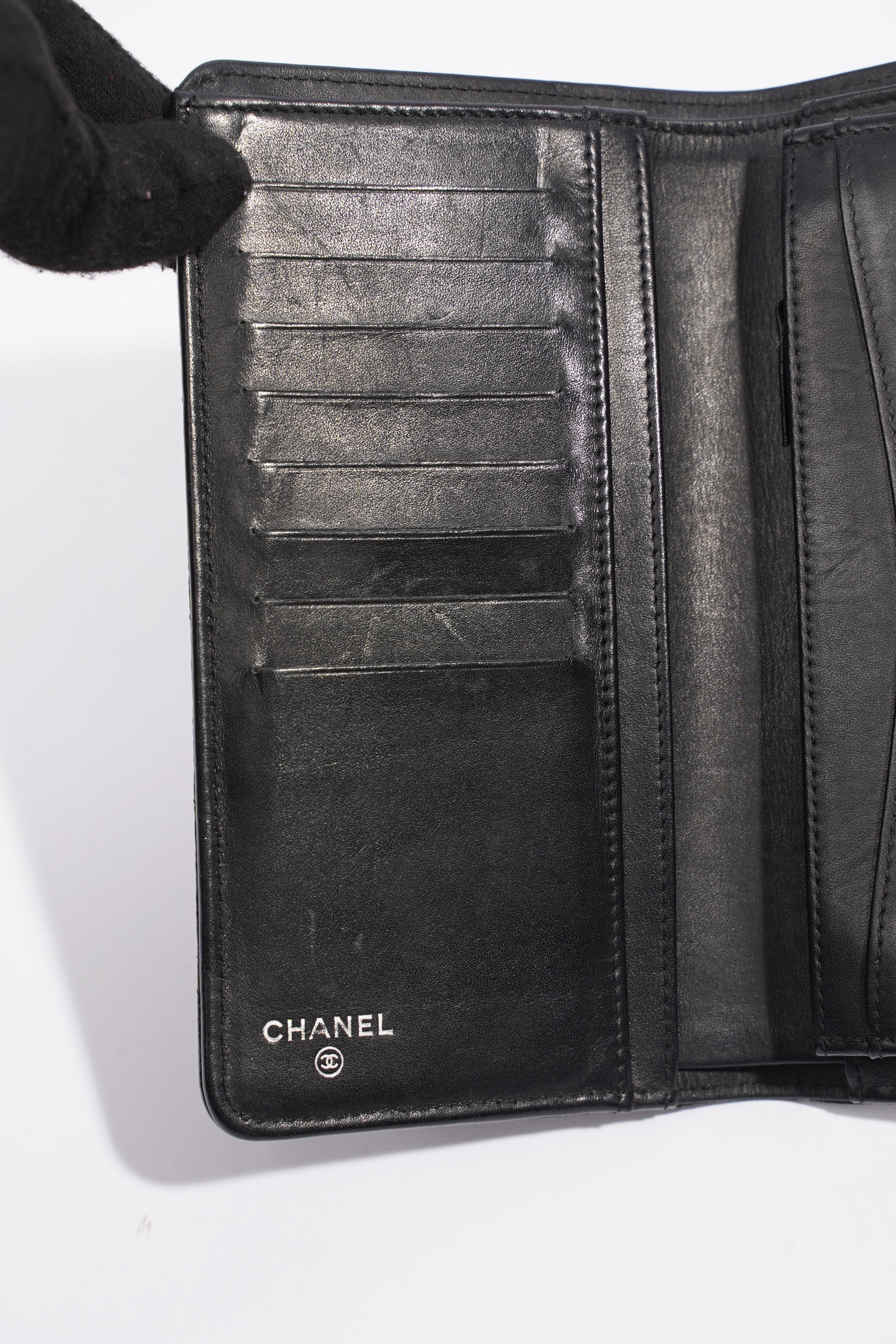 Chanel Classic Flap Wallet Black Caviar Leather