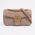 Gucci GG Marmont Matelasse Dusty Pink Matelasse Leather Small