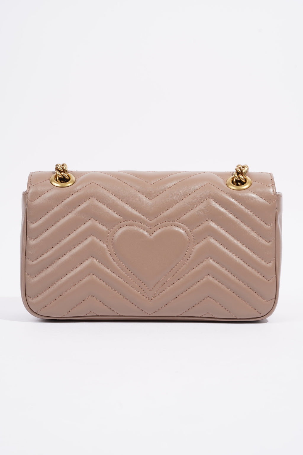 Gucci GG Marmont Matelasse Dusty Pink Matelasse Leather Small