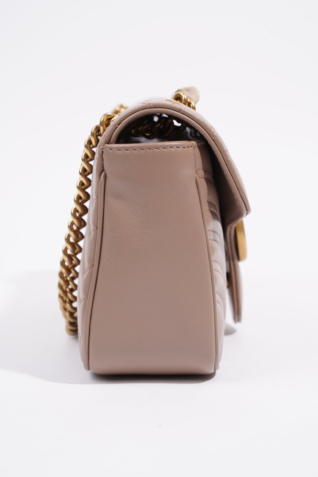 Gucci GG Marmont Matelasse Dusty Pink Matelasse Leather Small