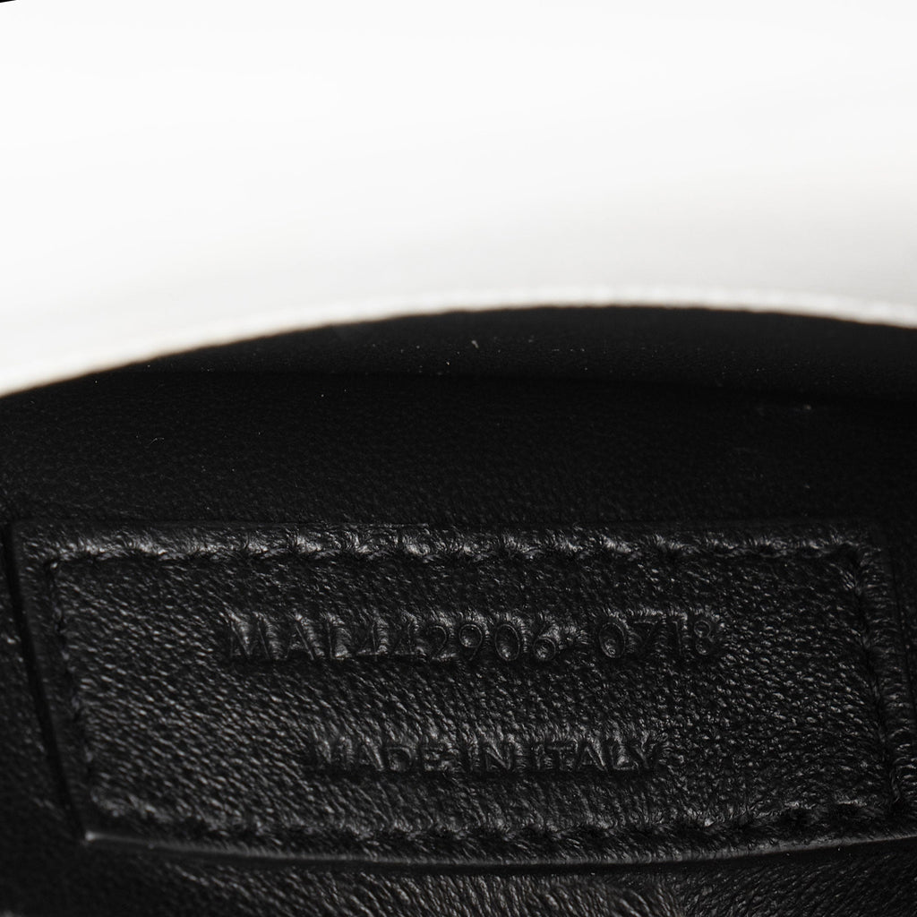 Saint Laurent Bi-Color Grained Calfskin Monogram Sunset Medium Shoulder Bag (SHF-1CzWjR)