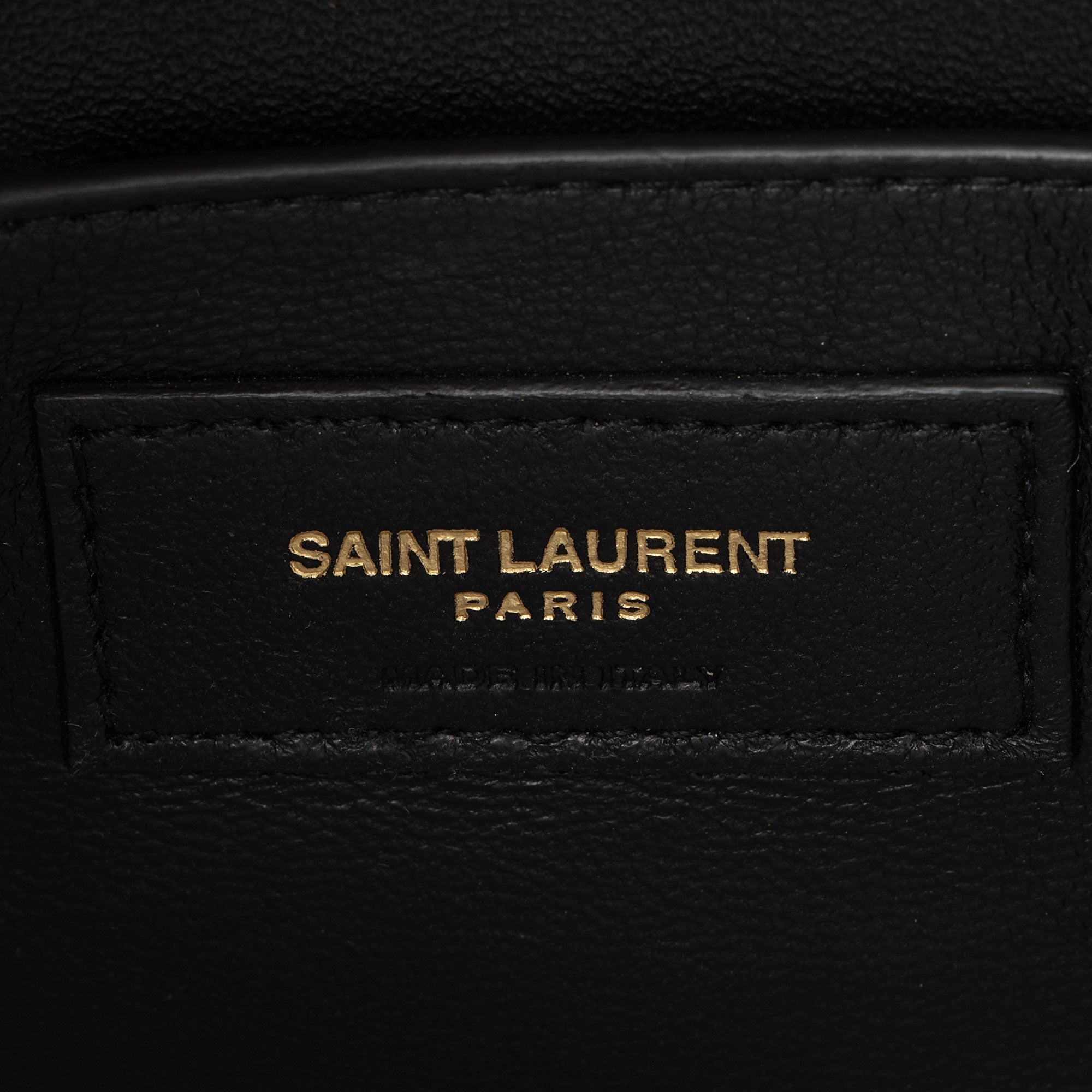 Saint Laurent Bi-Color Grained Calfskin Monogram Sunset Medium Shoulder Bag (SHF-1CzWjR)