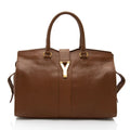 Saint Laurent Calfskin Cabas Chyc Medium Tote (SHF-Ivua2g)