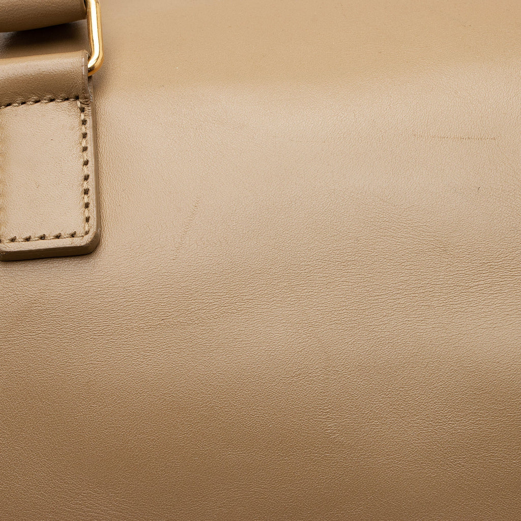 Saint Laurent Calfskin Duffle 6 Satchel (SHF-ZZBrpg)