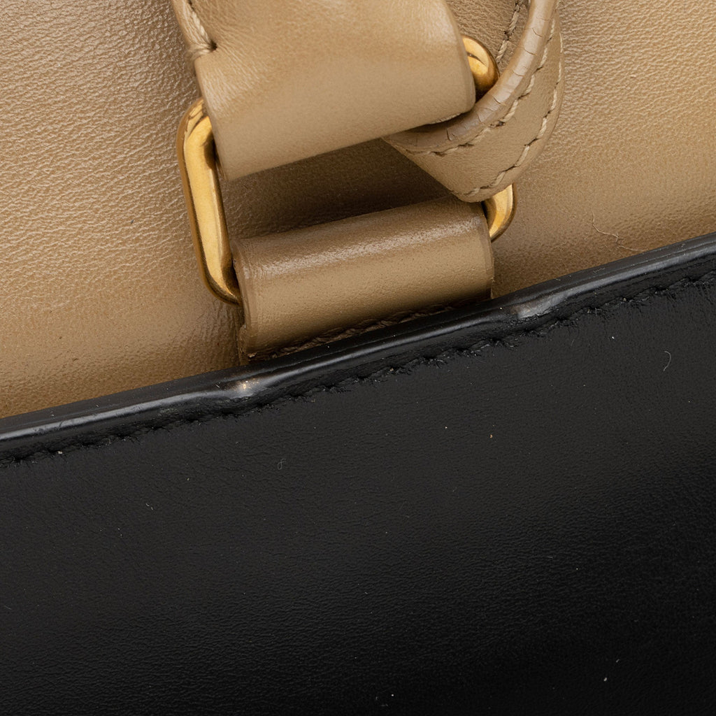 Saint Laurent Calfskin Duffle 6 Satchel (SHF-ZZBrpg)