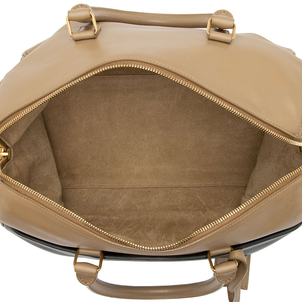 Saint Laurent Calfskin Duffle 6 Satchel (SHF-ZZBrpg)