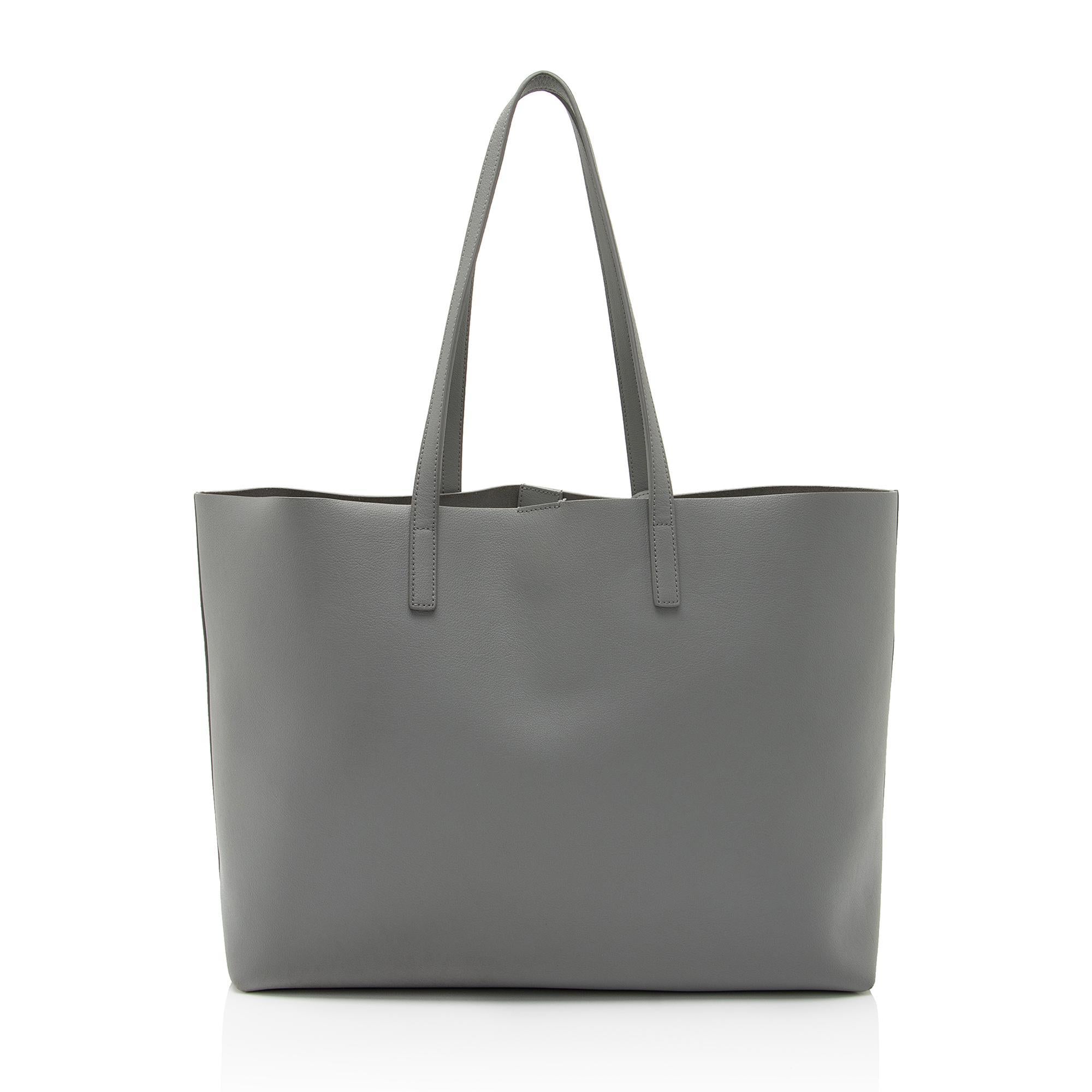 Saint Laurent Calfskin Large Shopping Tote (SHF-pwhKvE)