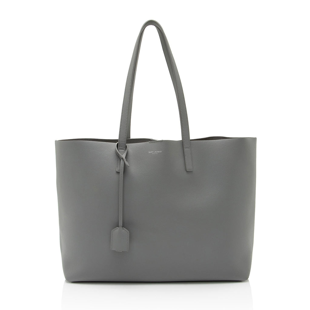 Saint Laurent Calfskin Large Shopping Tote (SHF-pwhKvE)