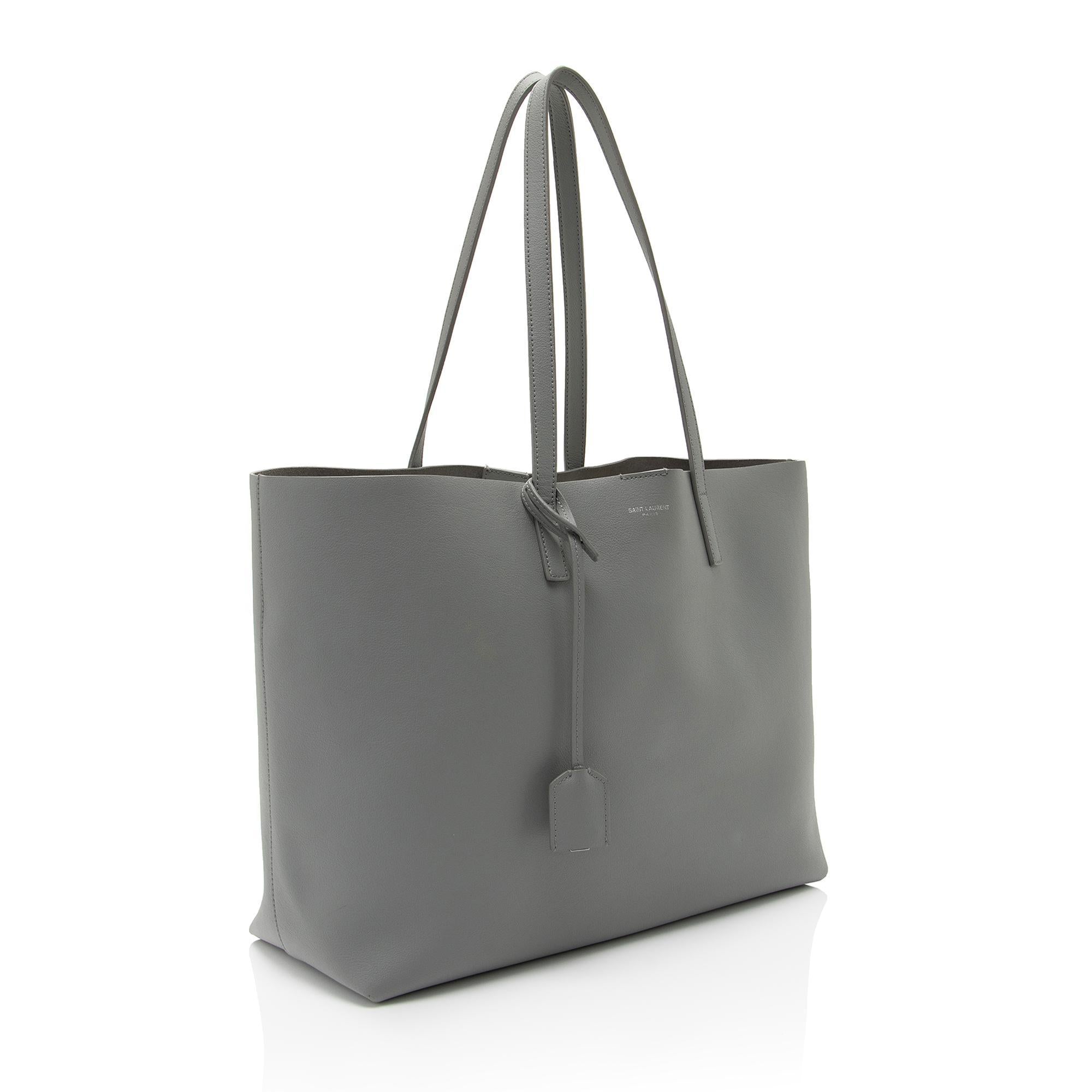 Saint Laurent Calfskin Large Shopping Tote (SHF-pwhKvE)