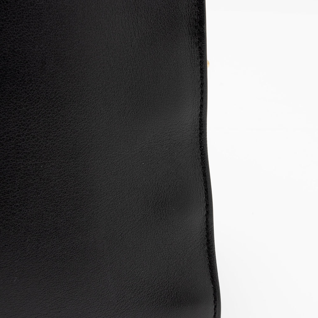 Saint Laurent Calfskin Monogram Baby Cabas Tote (SHF-aWaDWU)