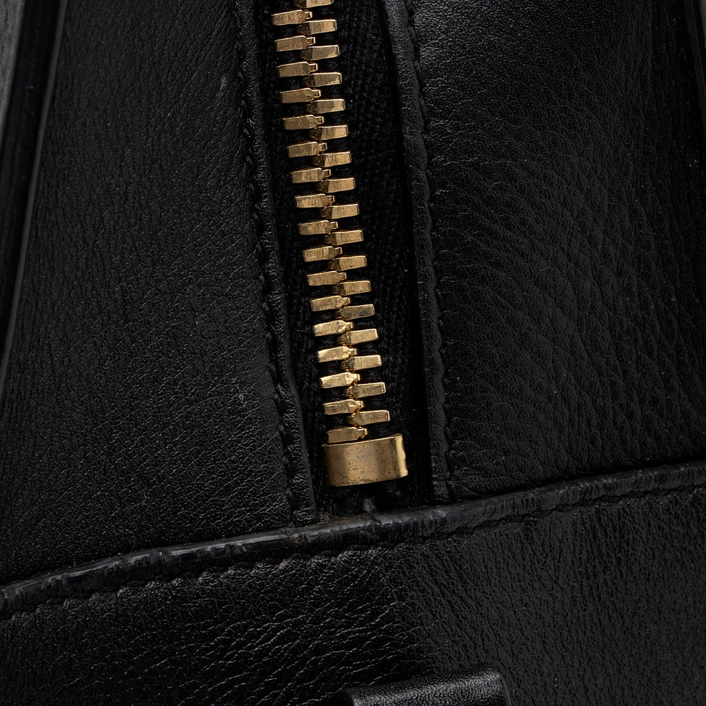 Saint Laurent Calfskin Monogram Baby Cabas Tote (SHF-aWaDWU)