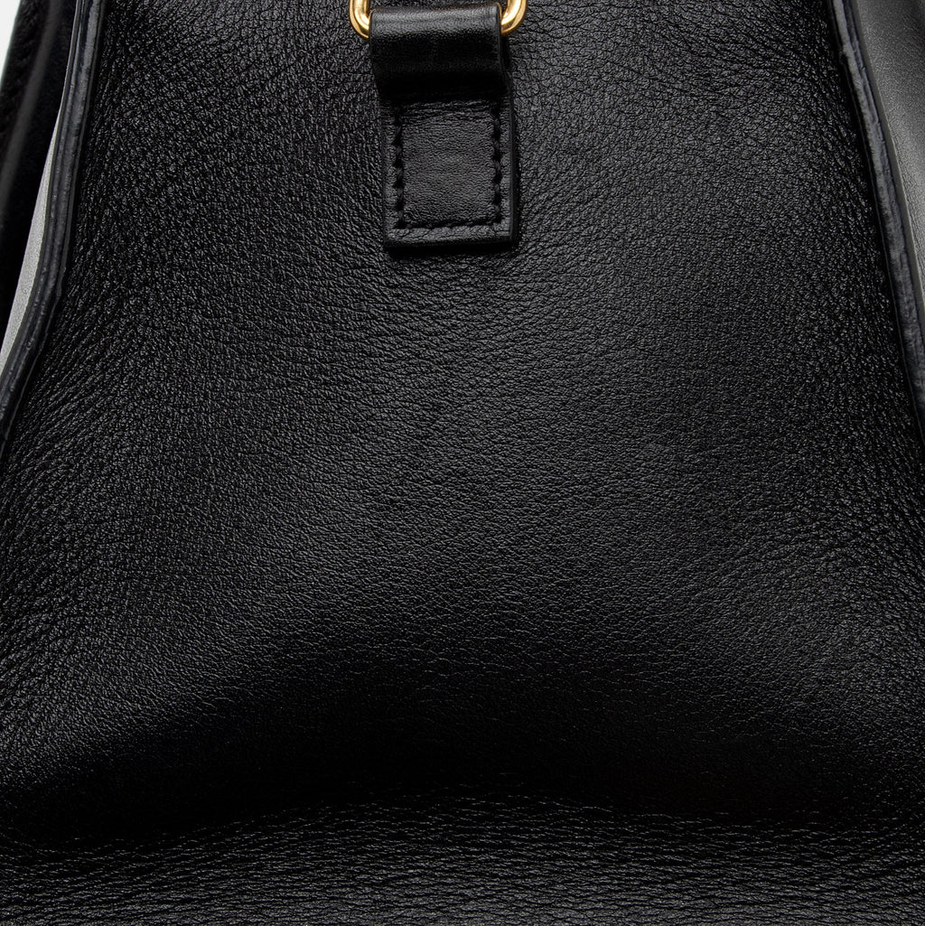 Saint Laurent Calfskin Monogram Baby Cabas Tote (SHF-aWaDWU)